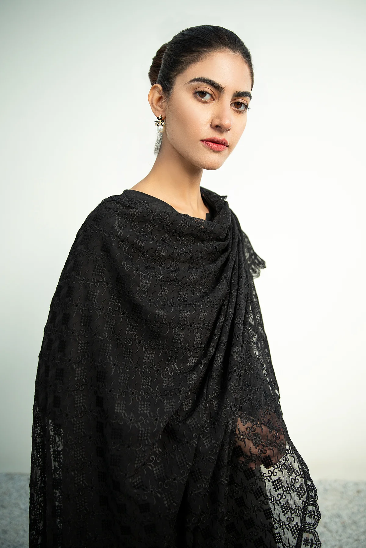 EMBROIDERED CHIFFON DUPATTA-03 - Image 2