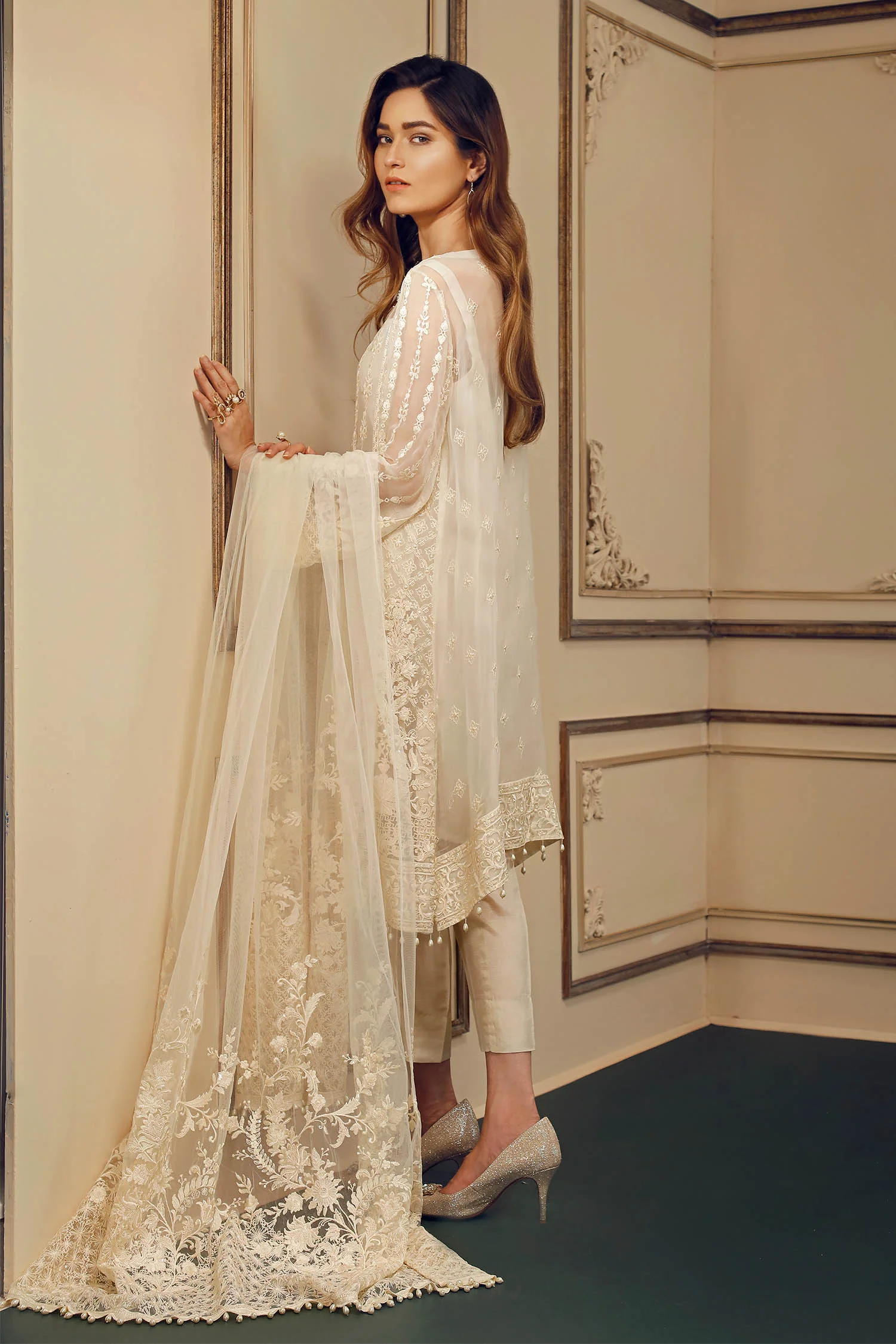EMBROIDERED CHIFFON CH03-09 STITCHED - Image 2