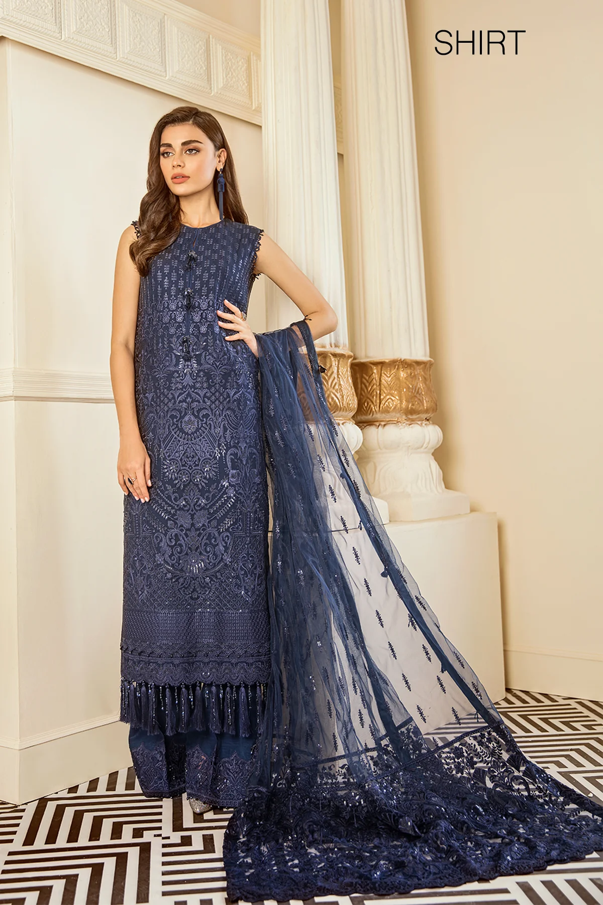 EMBROIDERED CHIFFON CH06-02 STITCHED - Image 2