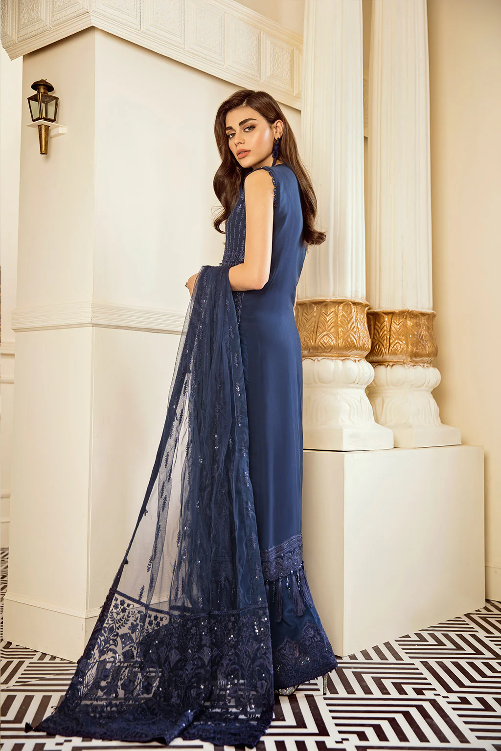 EMBROIDERED CHIFFON CH06-02 STITCHED - Image 3