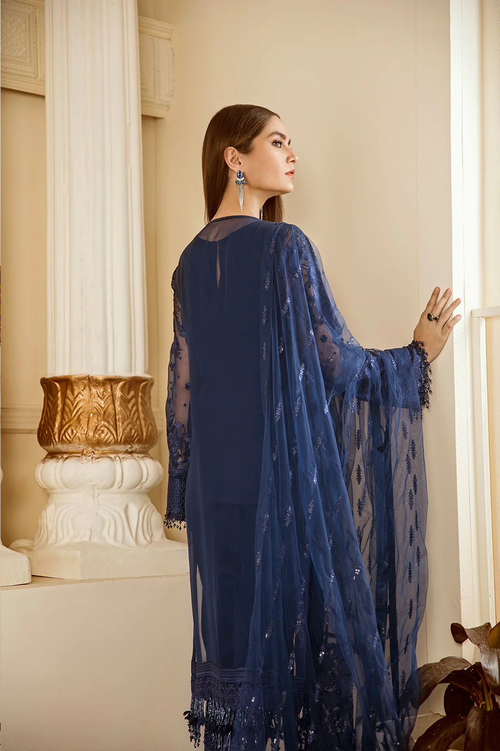 EMBROIDERED CHIFFON CH06-02 STITCHED - Image 5