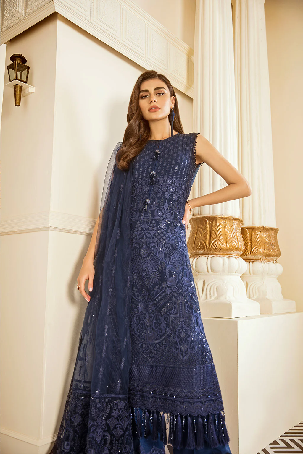 EMBROIDERED CHIFFON CH06-02 STITCHED - Image 8