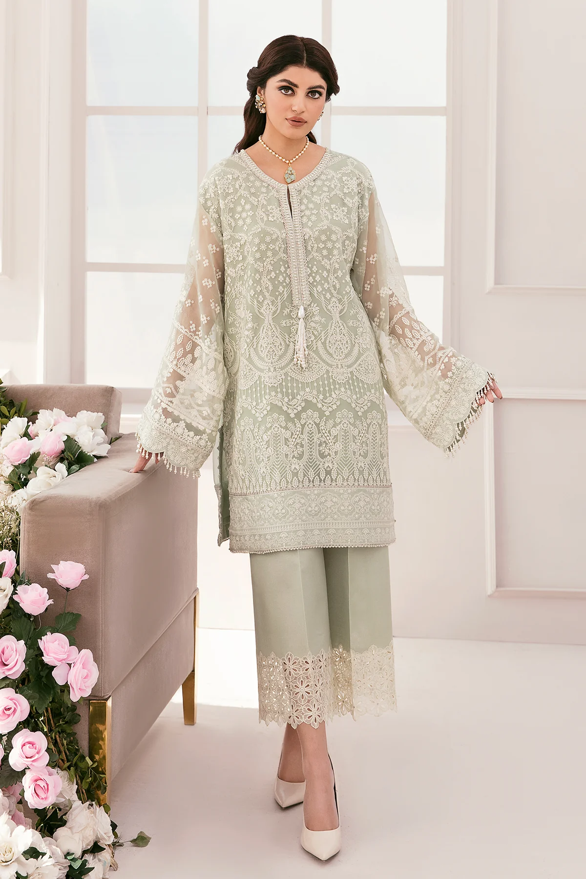 EMBROIDERED CHIFFON CH11-01 STITCHED - Image 11