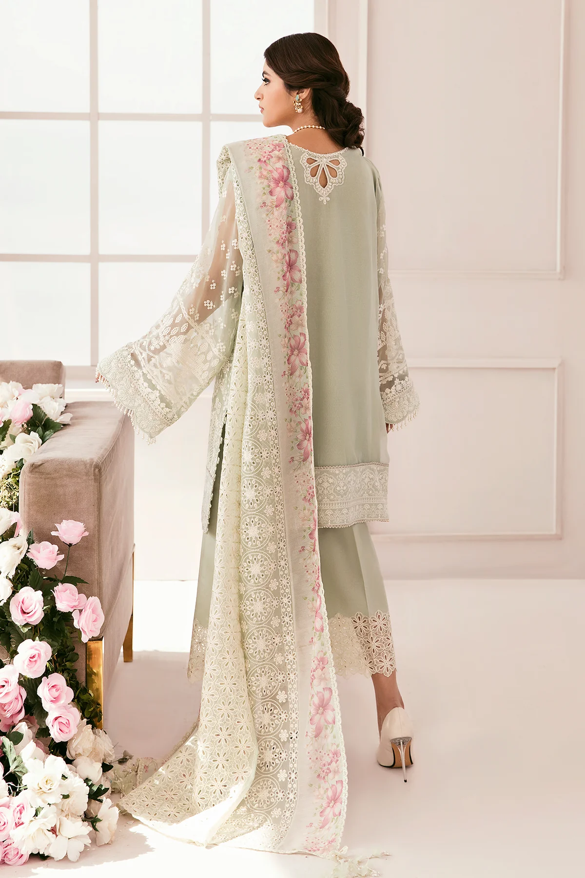 EMBROIDERED CHIFFON CH11-01 STITCHED - Image 3