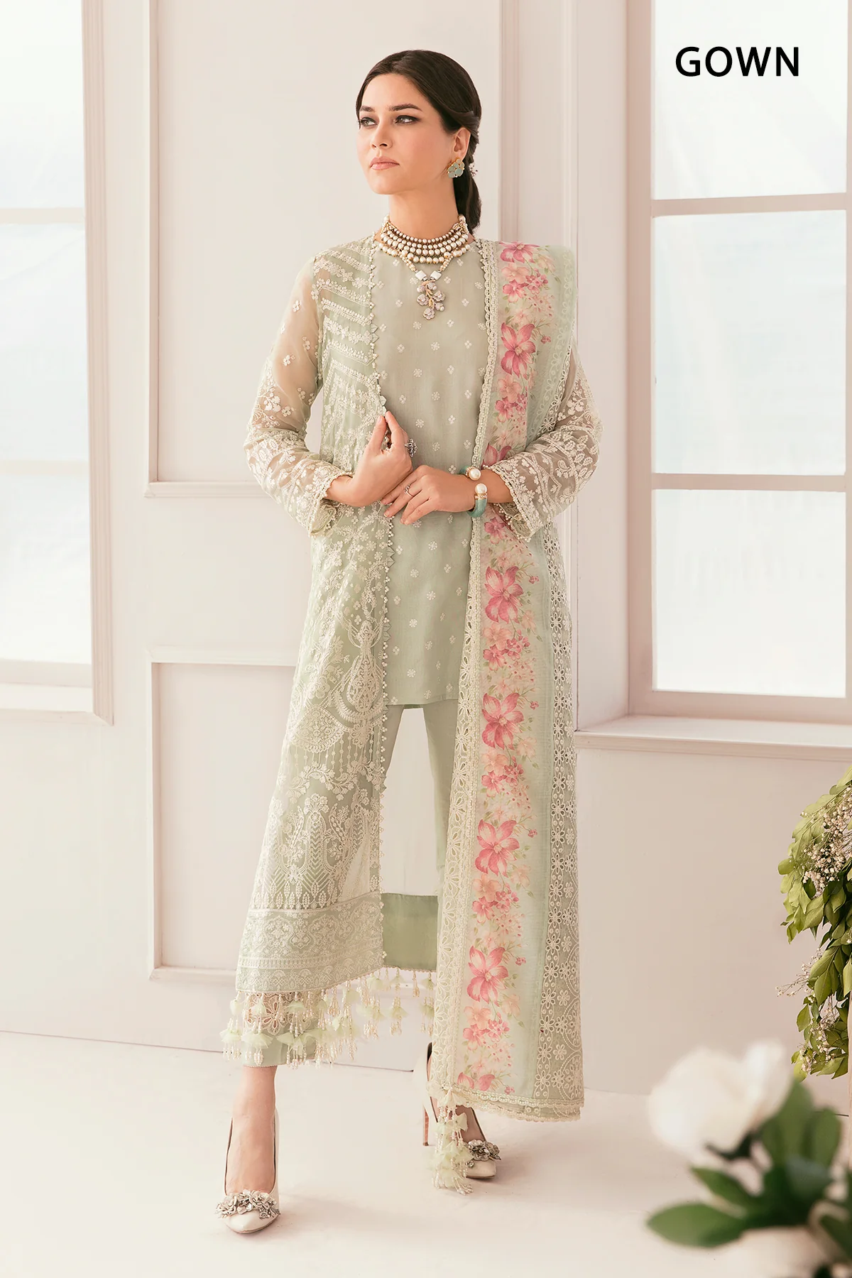 EMBROIDERED CHIFFON CH11-01 STITCHED - Image 4