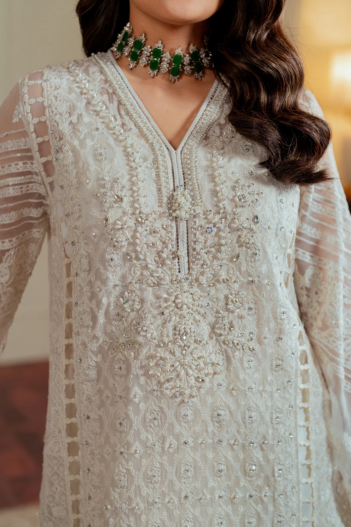 EMBROIDERED CHIFFON CH13-02 STITCHED - Image 8