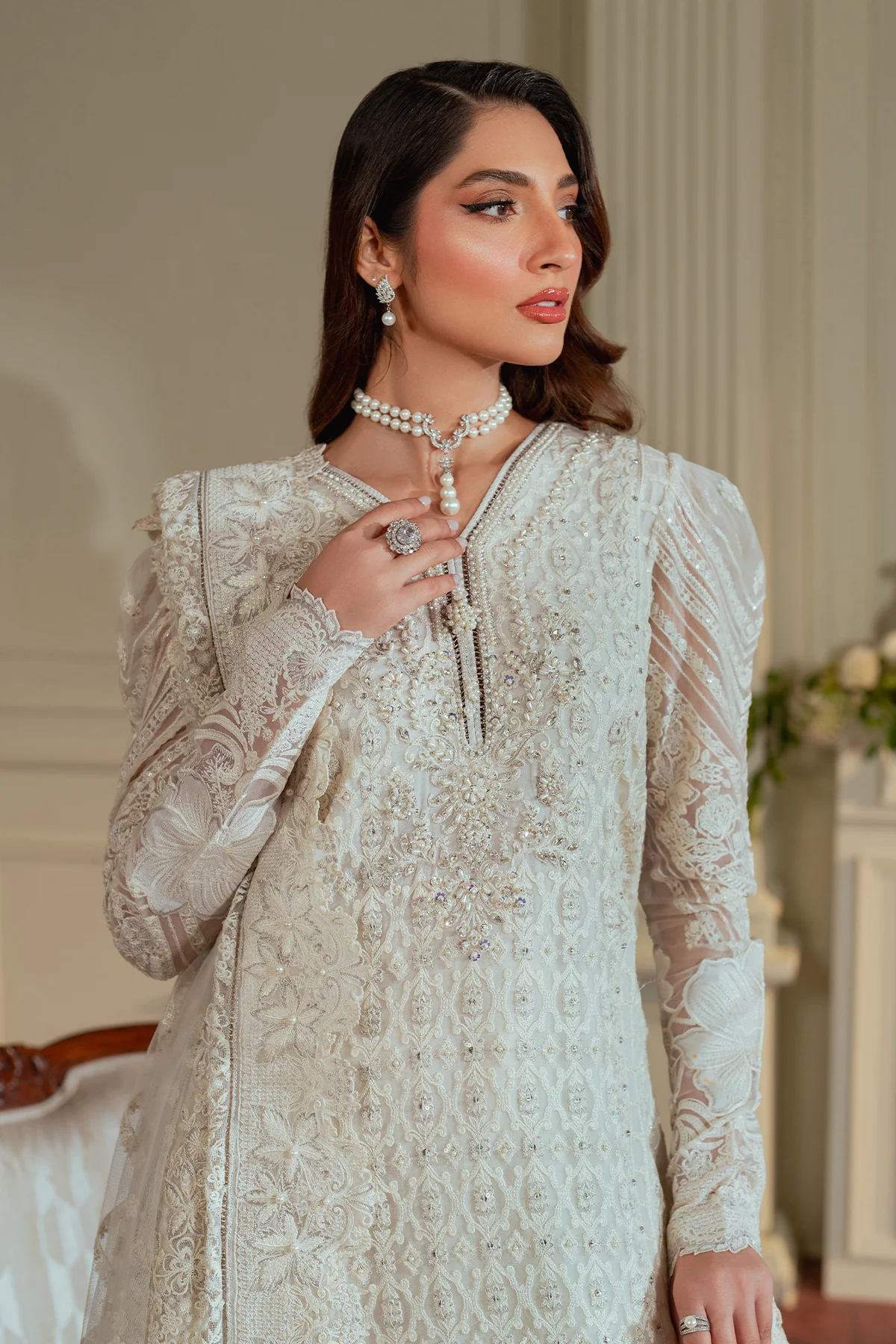 EMBROIDERED CHIFFON CH13-02 UNSTITCHED - Image 19