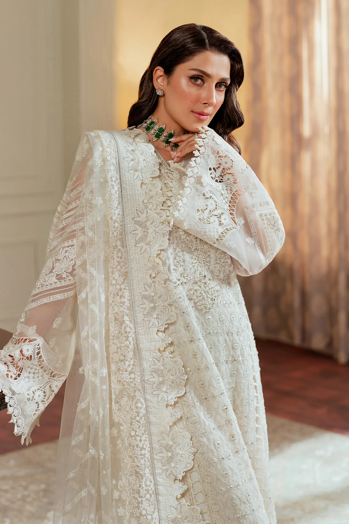EMBROIDERED CHIFFON CH13-02 UNSTITCHED - Image 21
