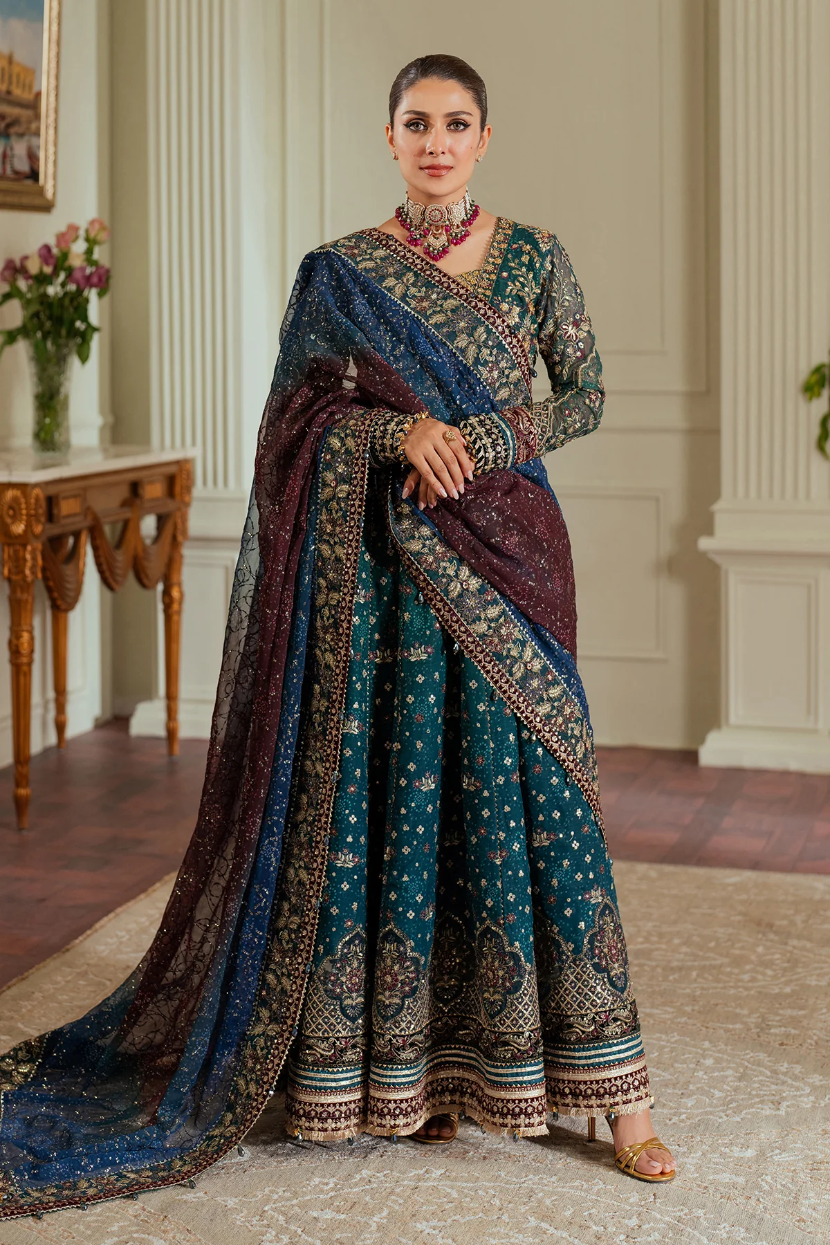 EMBROIDERED CHIFFON CH13-03 STITCHED - Image 10