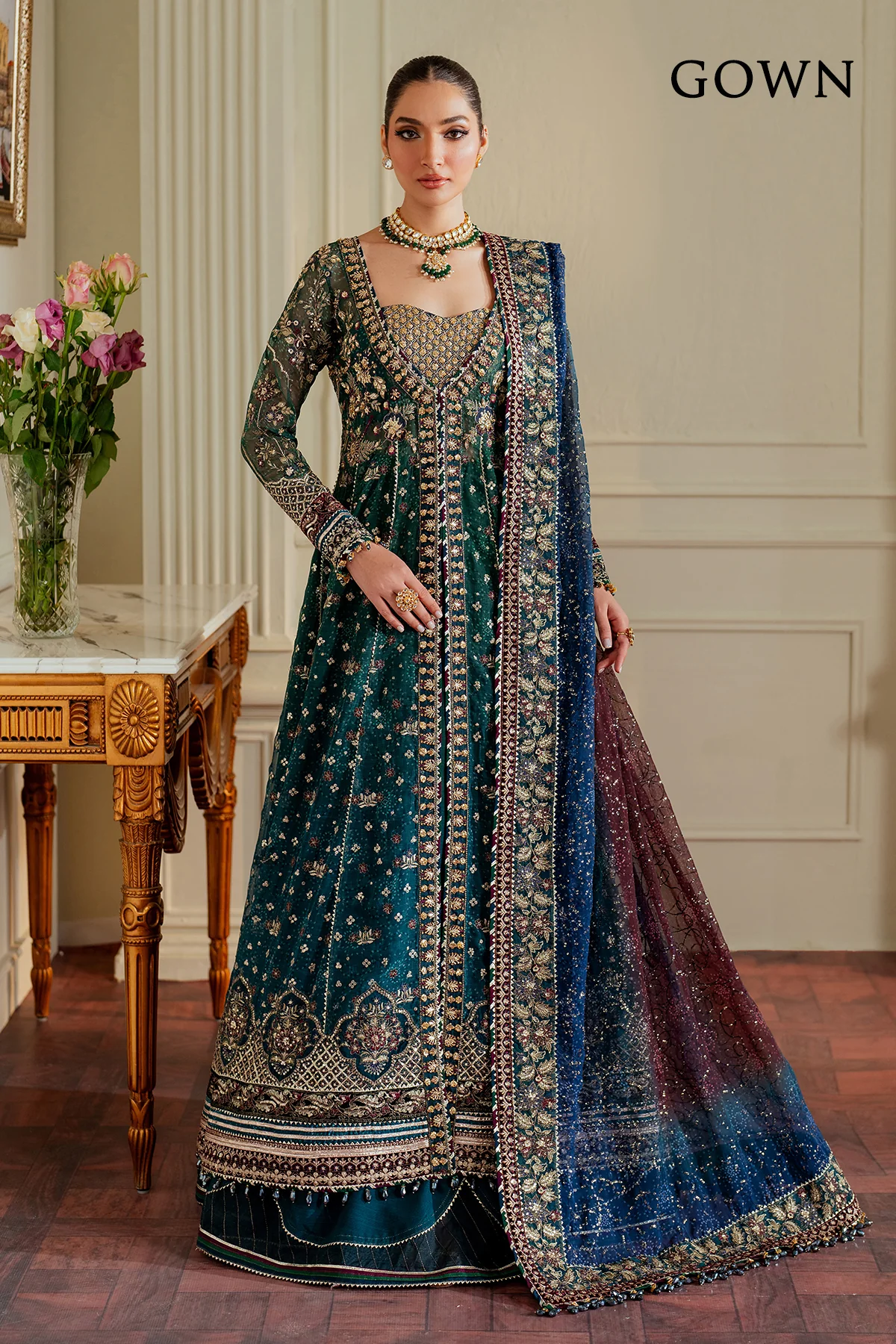 EMBROIDERED CHIFFON CH13-03 STITCHED - Image 5