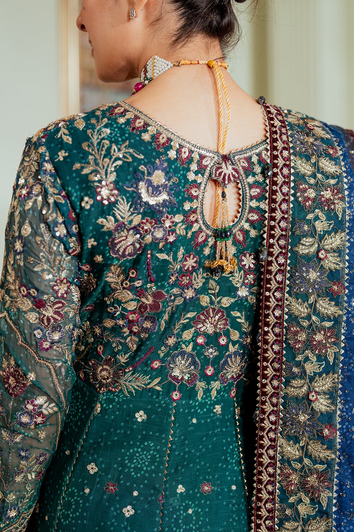 EMBROIDERED CHIFFON CH13-03 UNSTITCHED - Image 5