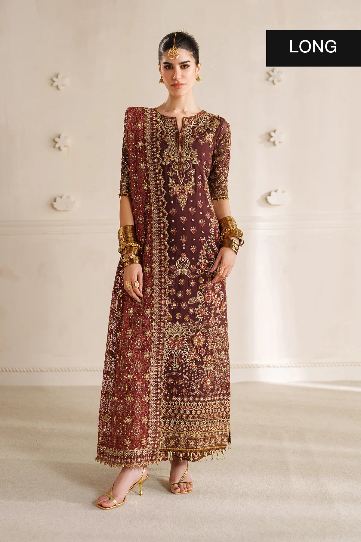 EMBROIDERED CHIFFON CH14-07 STITCHED - Image 4