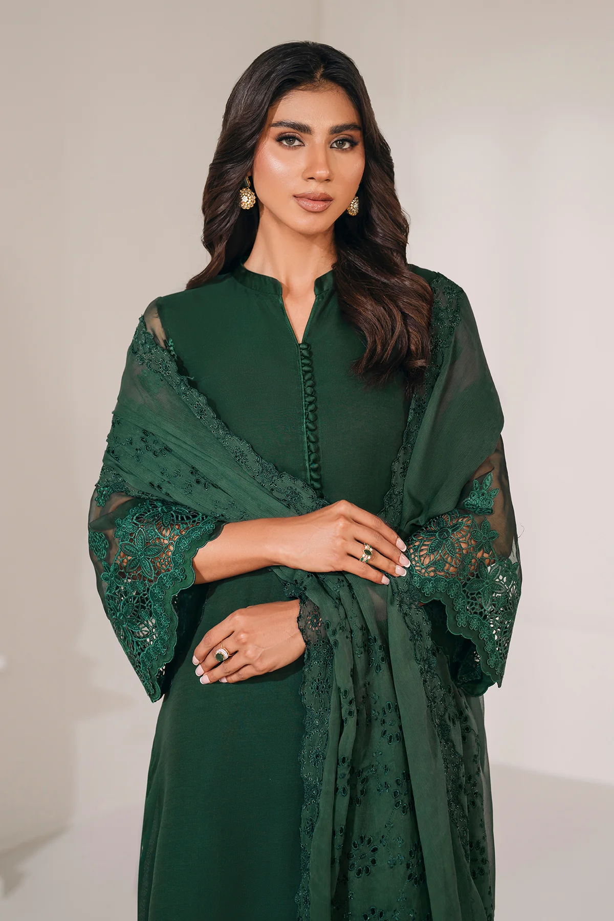EMBROIDERED CHIFFON DUPATTA 70 - Image 4