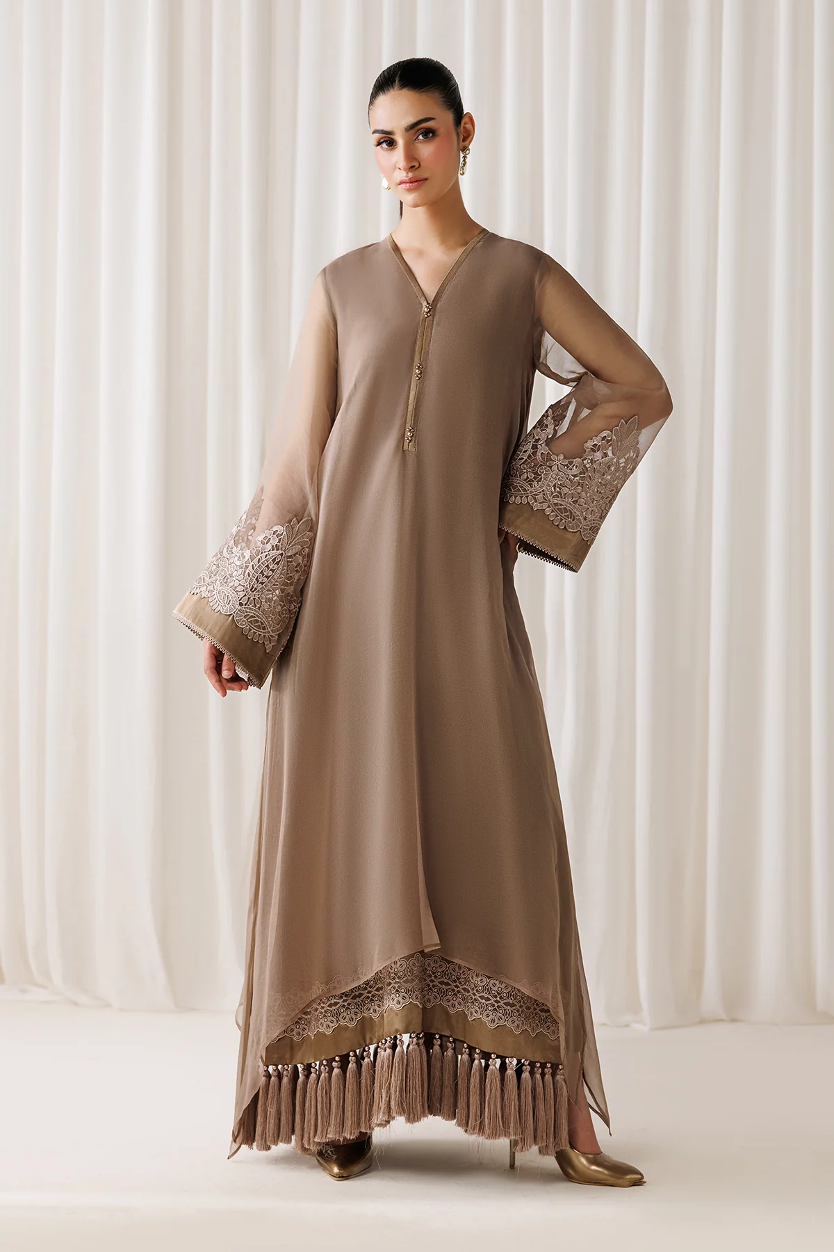EMBROIDERED CHIFFON EN-1302