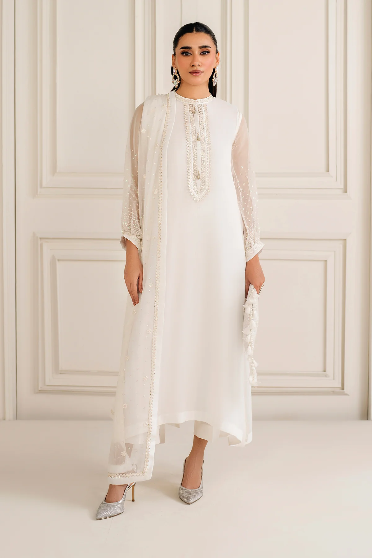 EMBROIDERED CHIFFON PR-1135