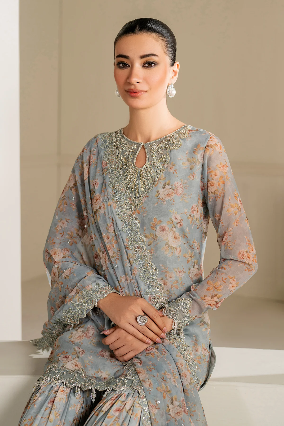 EMBROIDERED CHIFFON SF-4165 - Image 7