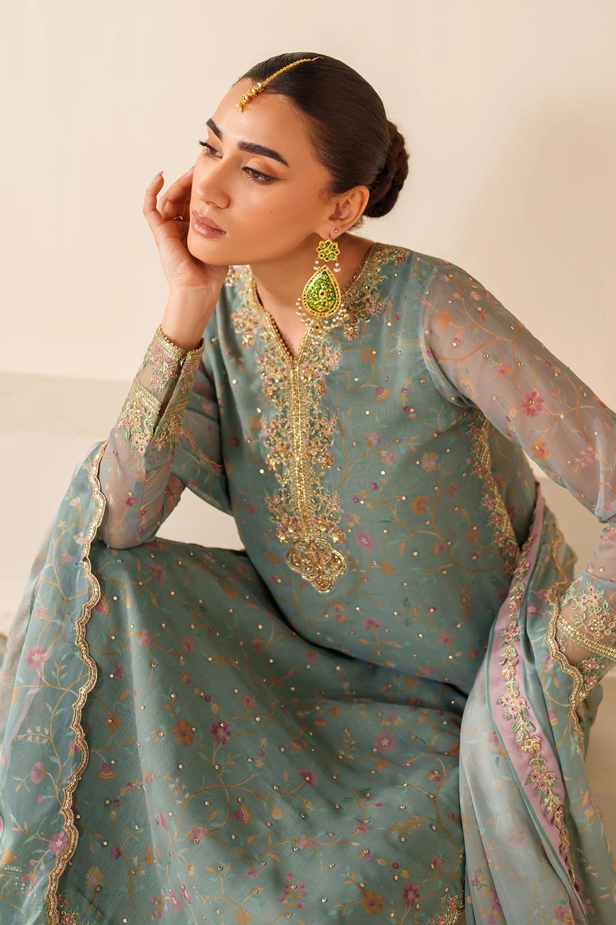 EMBROIDERED CHIFFON UF-4278 - Image 7
