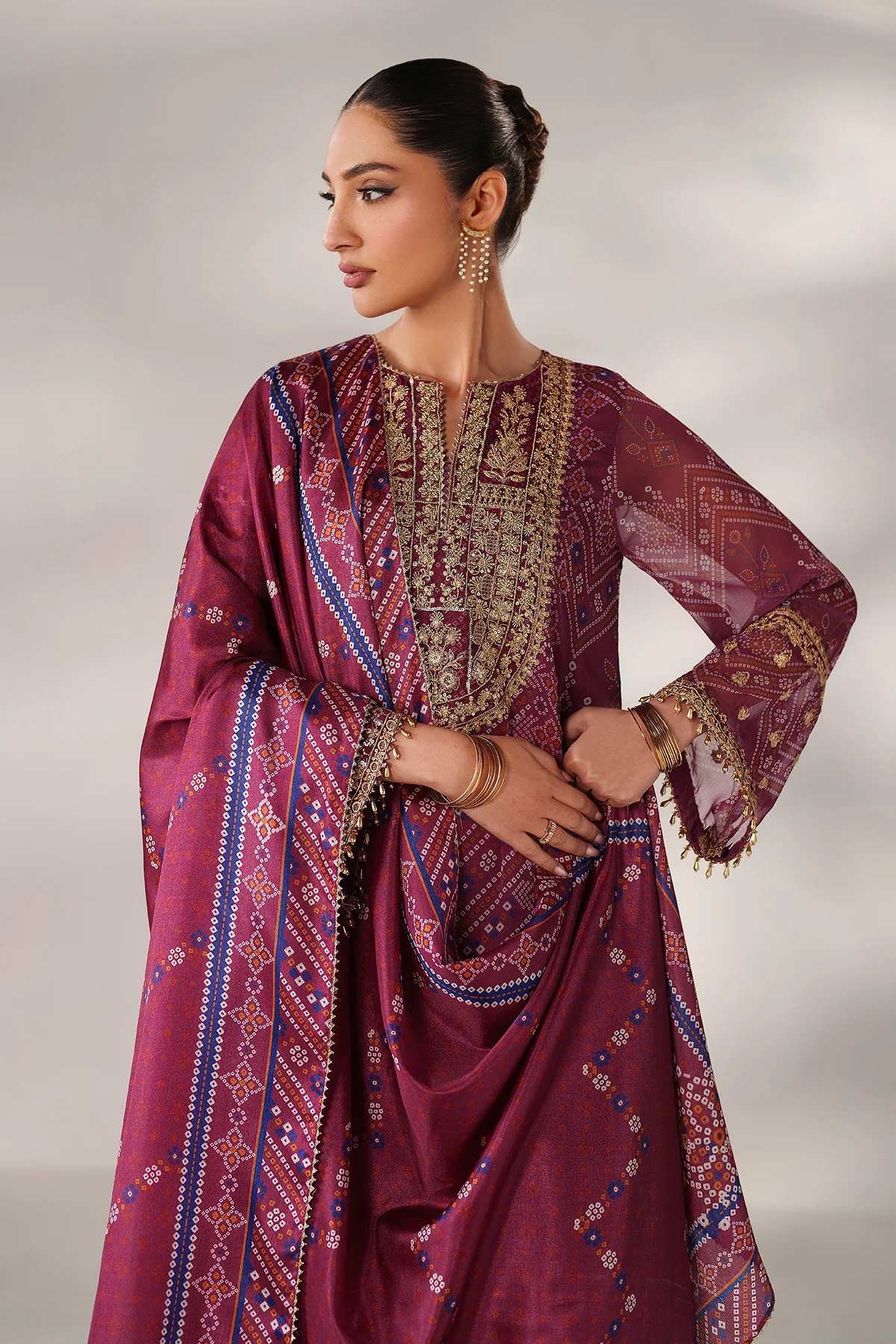 EMBROIDERED CHIFFON SF-4390 - Image 3