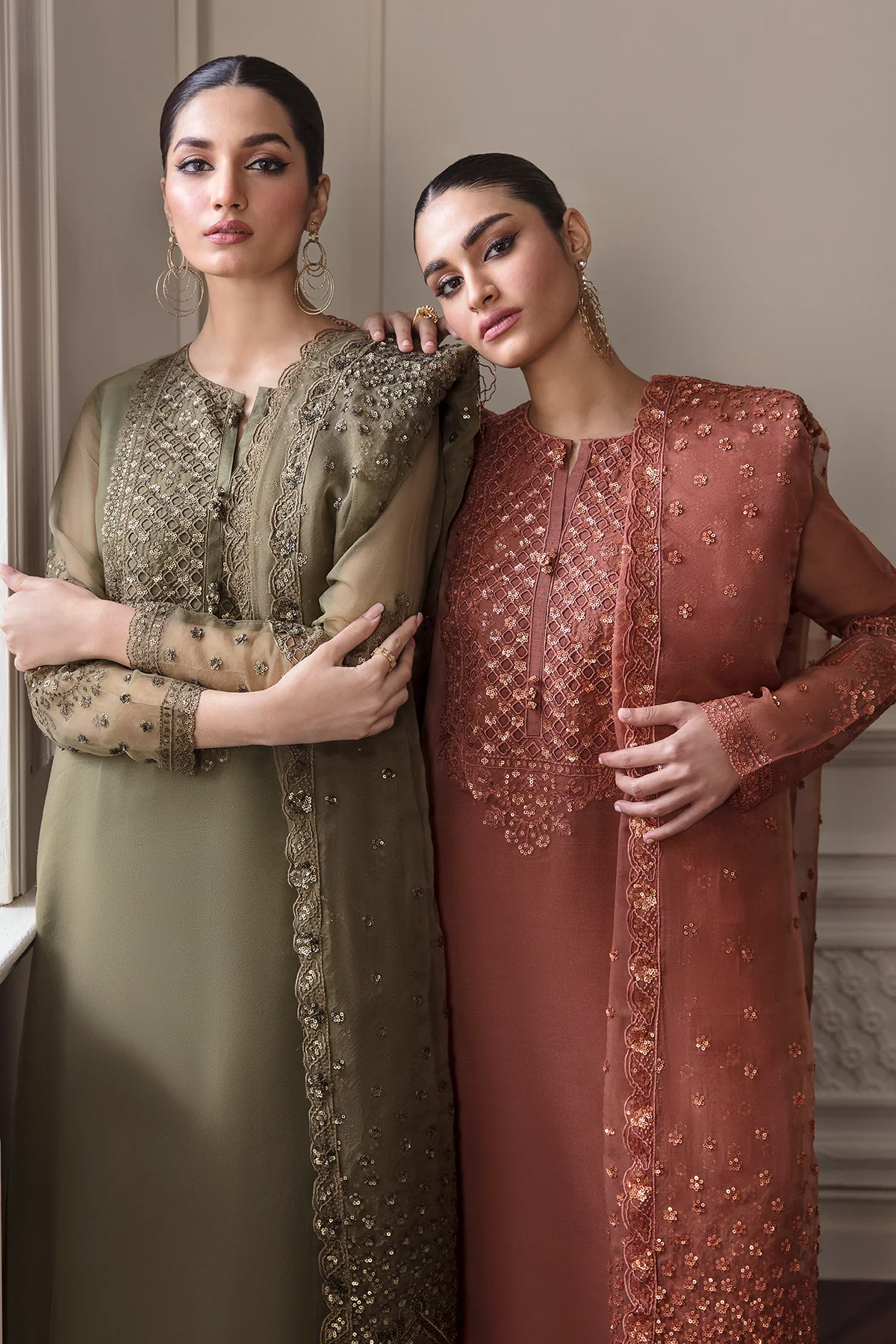 EMBROIDERED CHIFFON UF-295 - Image 5