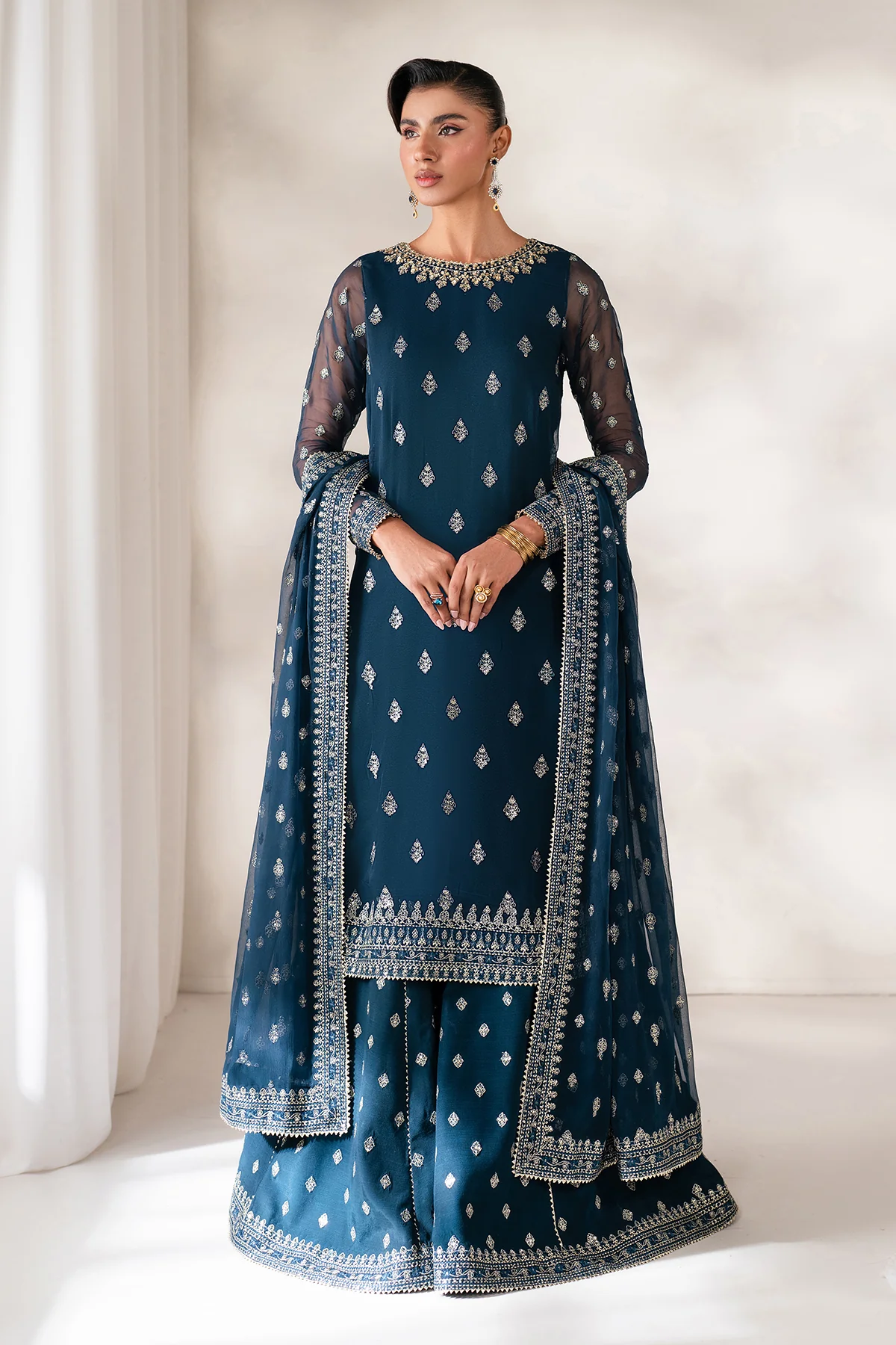 EMBROIDERED CHIFFON UF-4142 - Image 3