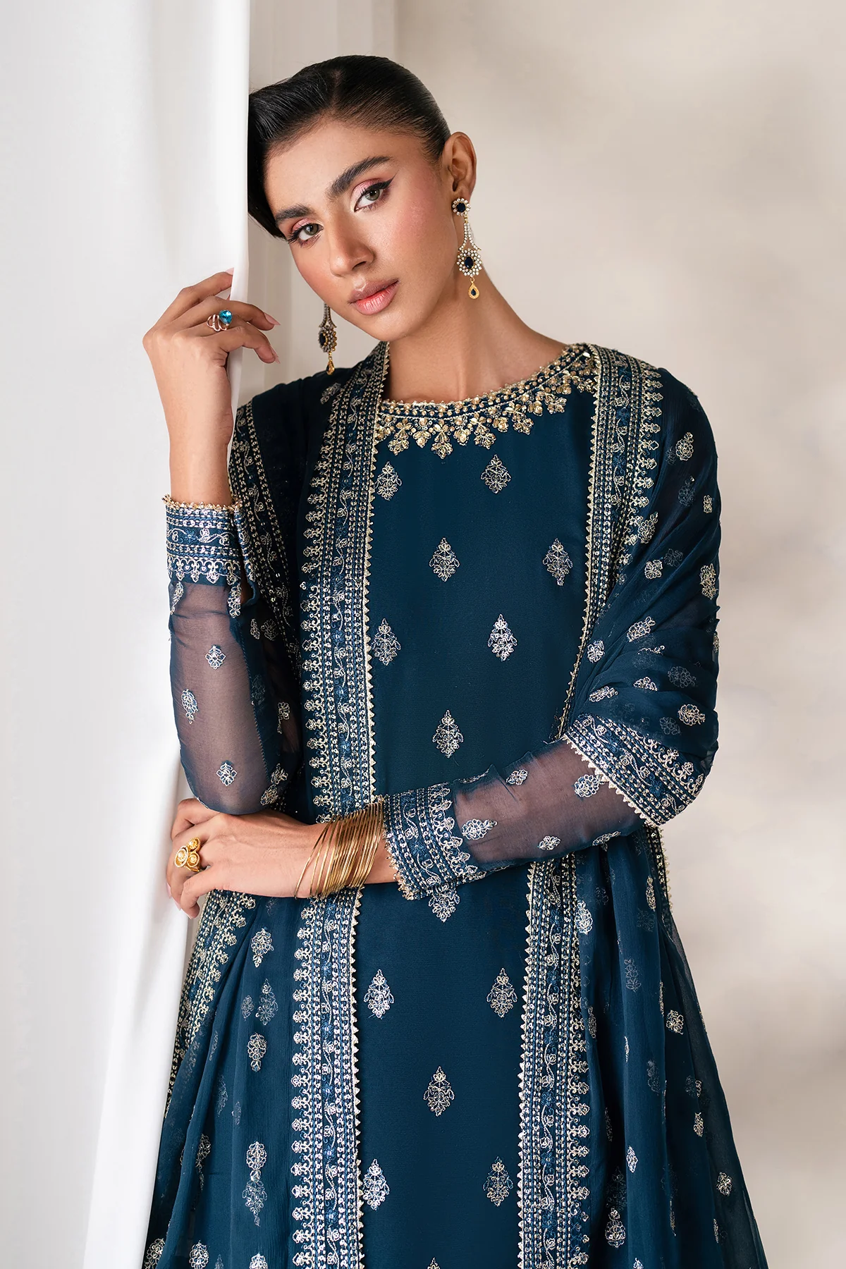 EMBROIDERED CHIFFON UF-4142 - Image 5