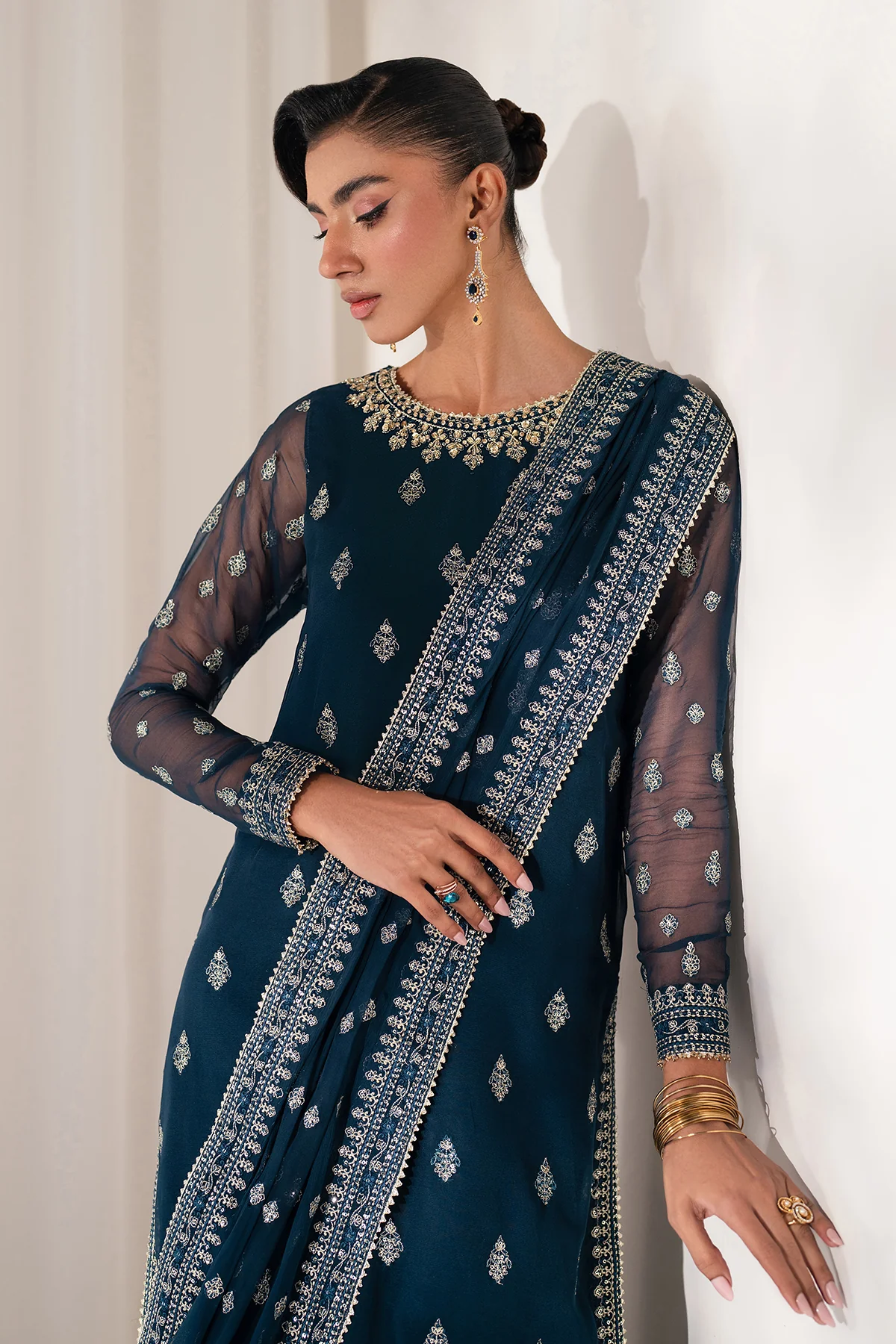 EMBROIDERED CHIFFON UF-4142 - Image 7