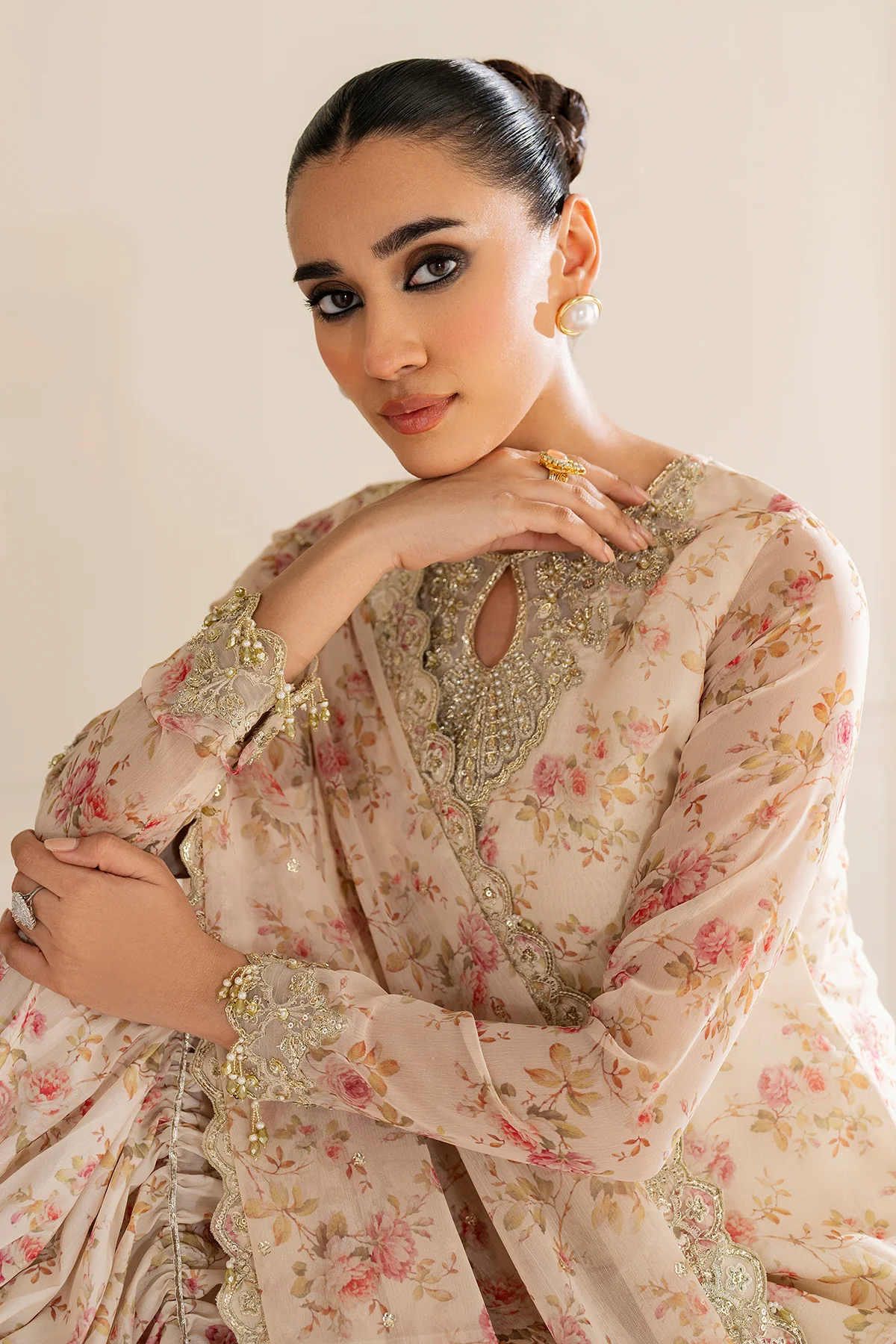 EMBROIDERED CHIFFON UF-4164 - Image 6