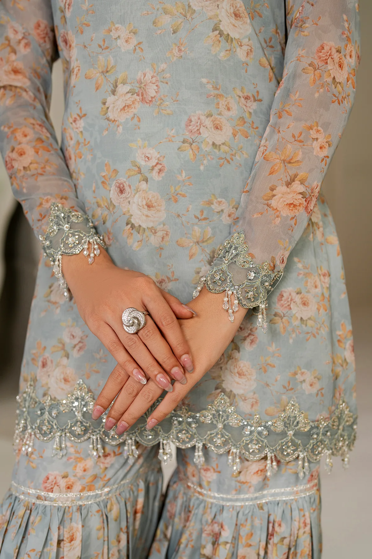 EMBROIDERED CHIFFON UF-4165 - Image 8