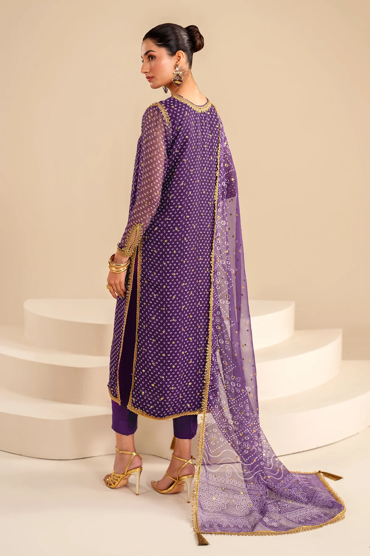 EMBROIDERED CHIFFON UF-625 - Image 2