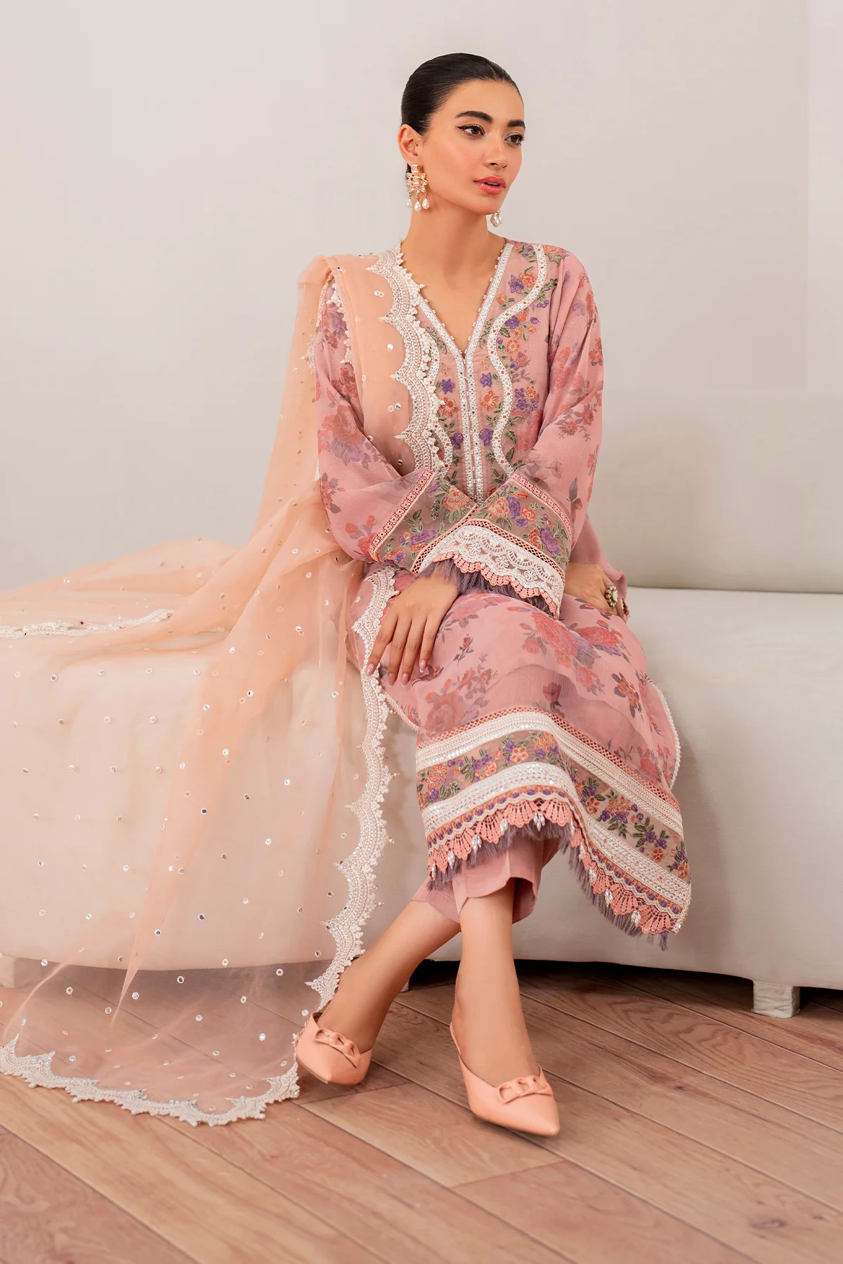 EMBROIDERED CHIFFON UF-705 - Image 3