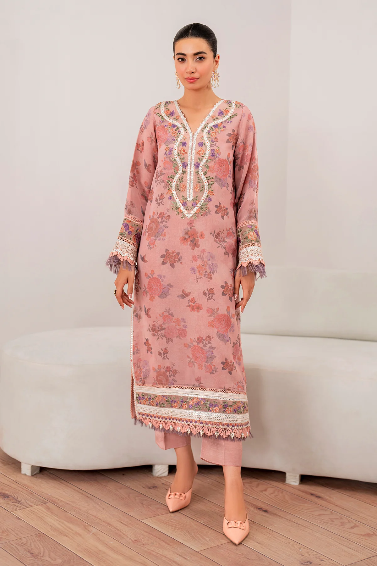 EMBROIDERED CHIFFON UF-705 - Image 7