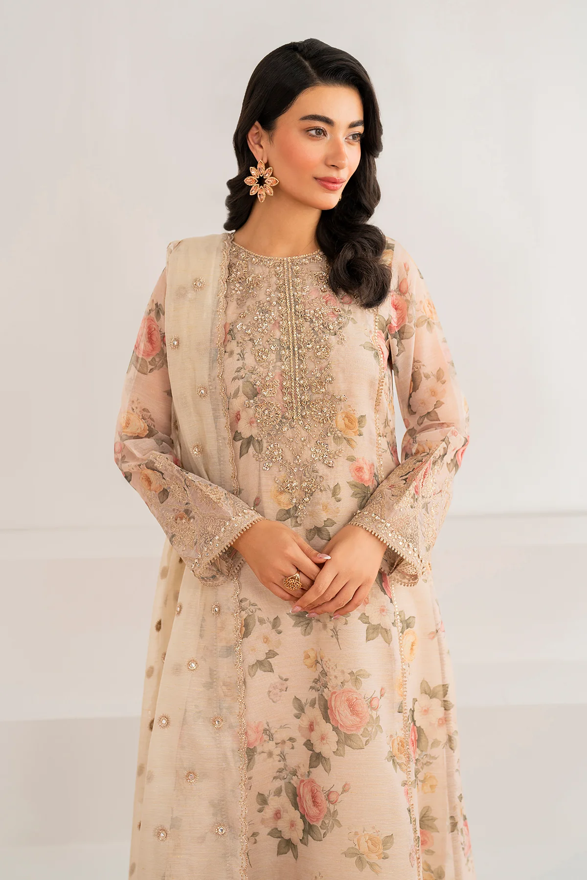 EMBROIDERED COTTON PATTI UF-691 - Image 4