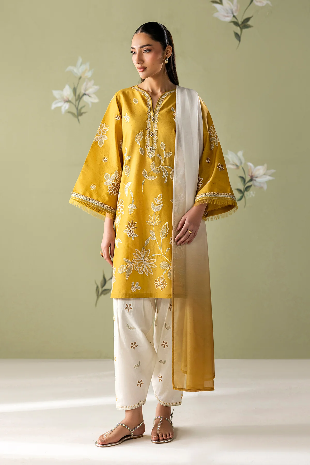 EMBROIDERED LAWN SF-4419