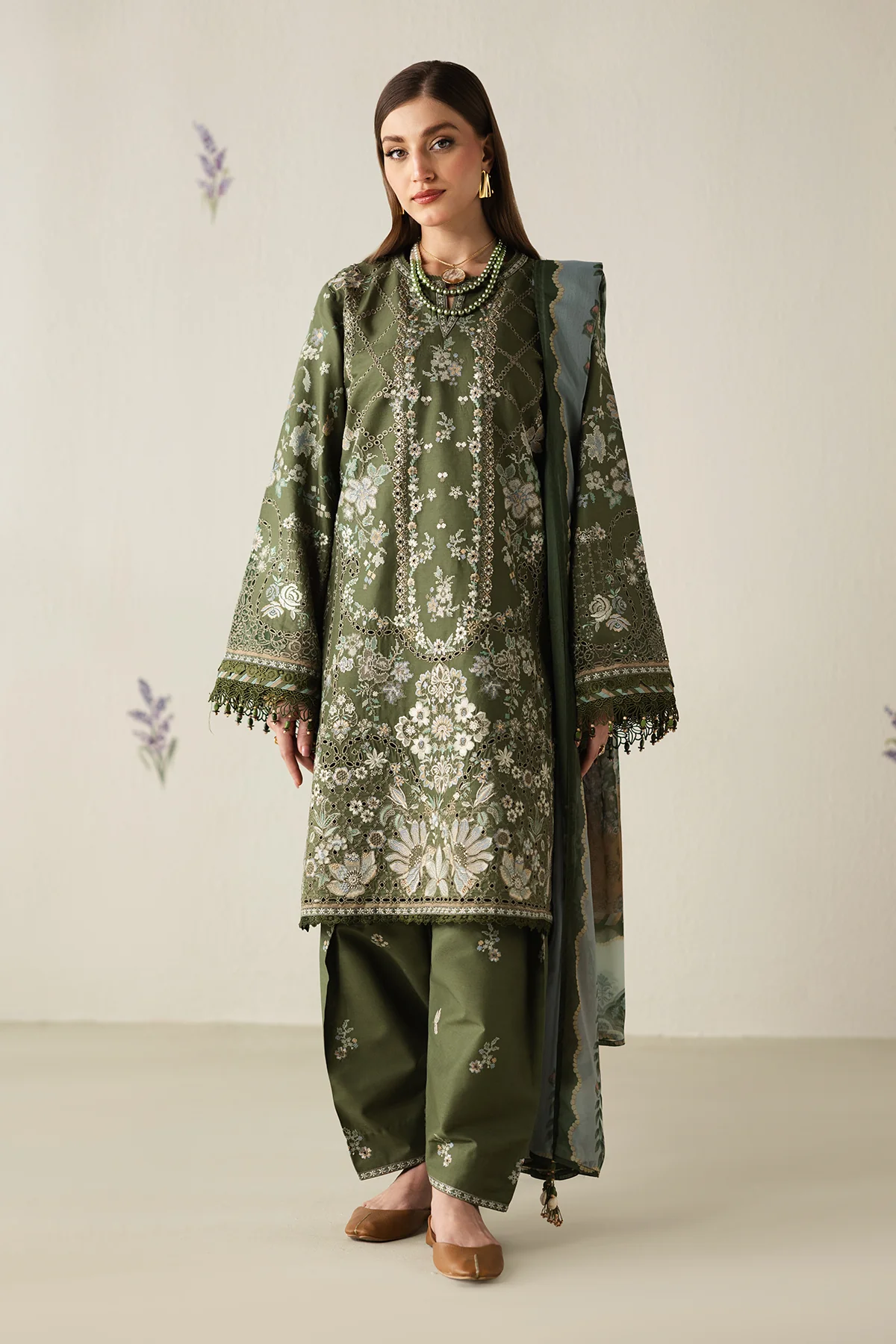EMBROIDERED LAWN SF-4431