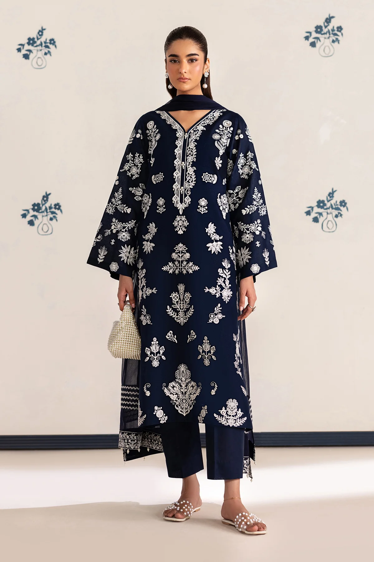 EMBROIDERED LAWN SF-4464