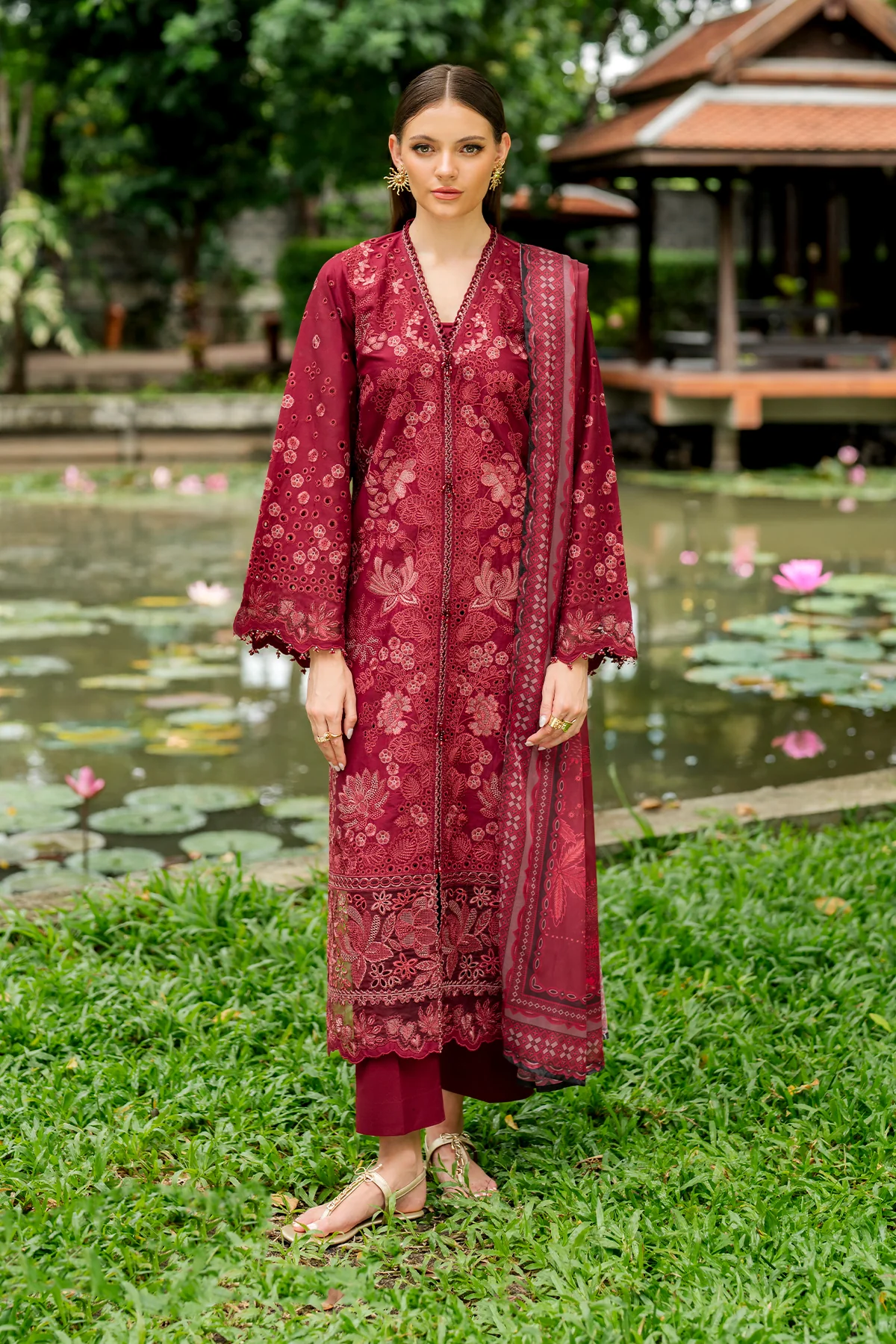EMBROIDERED LAWN SF-4271