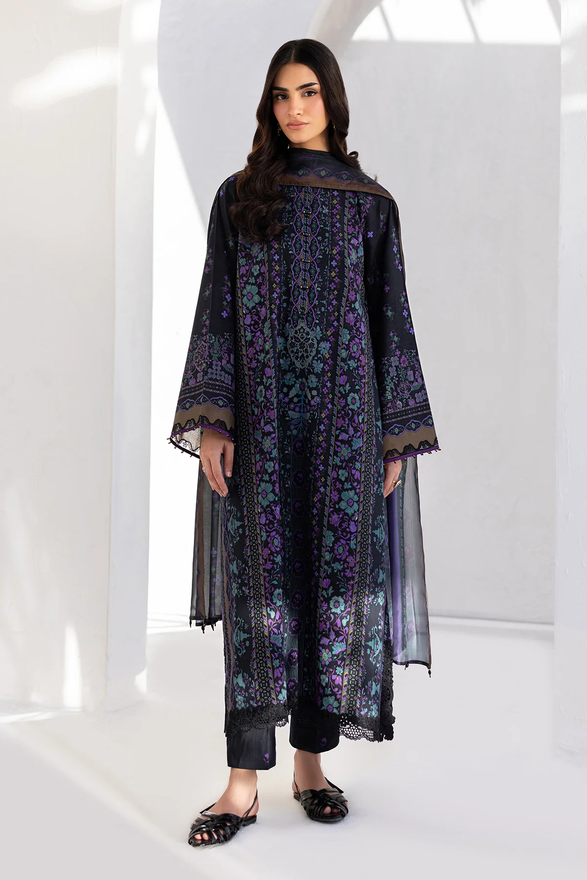 EMBROIDERED LAWN SF-4453