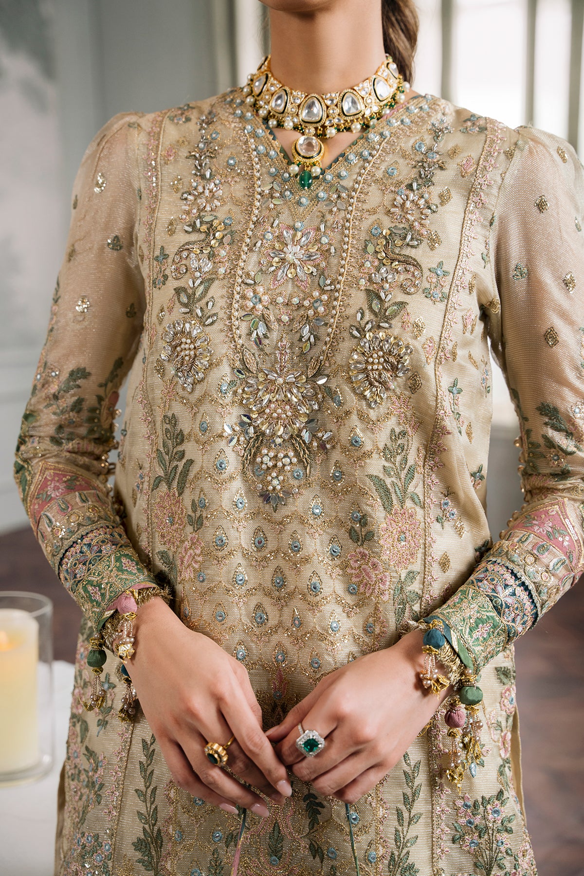 EMBROIDERED MASURI CH12-04 UNSTITCHED - Image 7