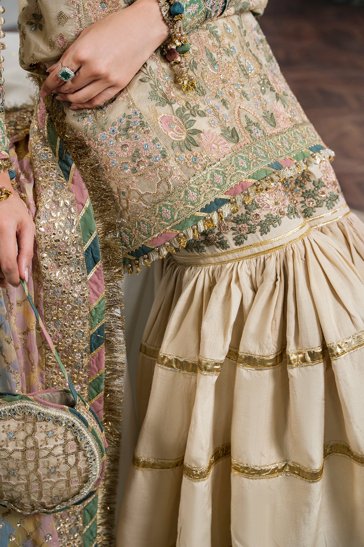 EMBROIDERED MASURI CH12-04 UNSTITCHED - Image 9