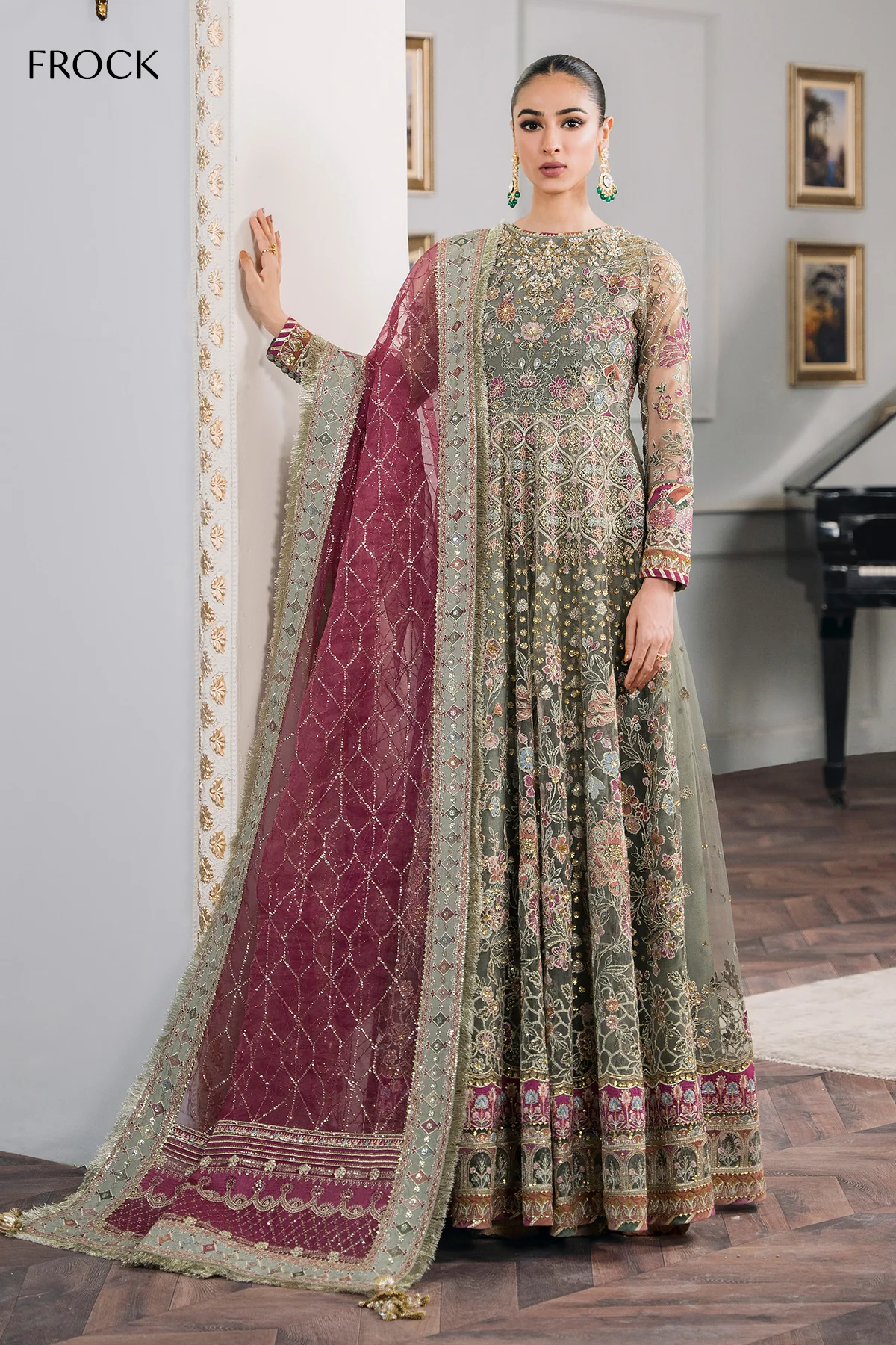 EMBROIDERED NET CH12-02 STITCHED - Image 2
