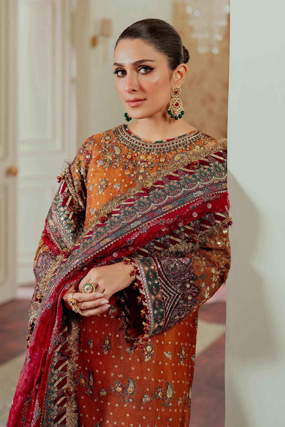 EMBROIDERED NET CH13-01 UNSTITCHED - Image 15
