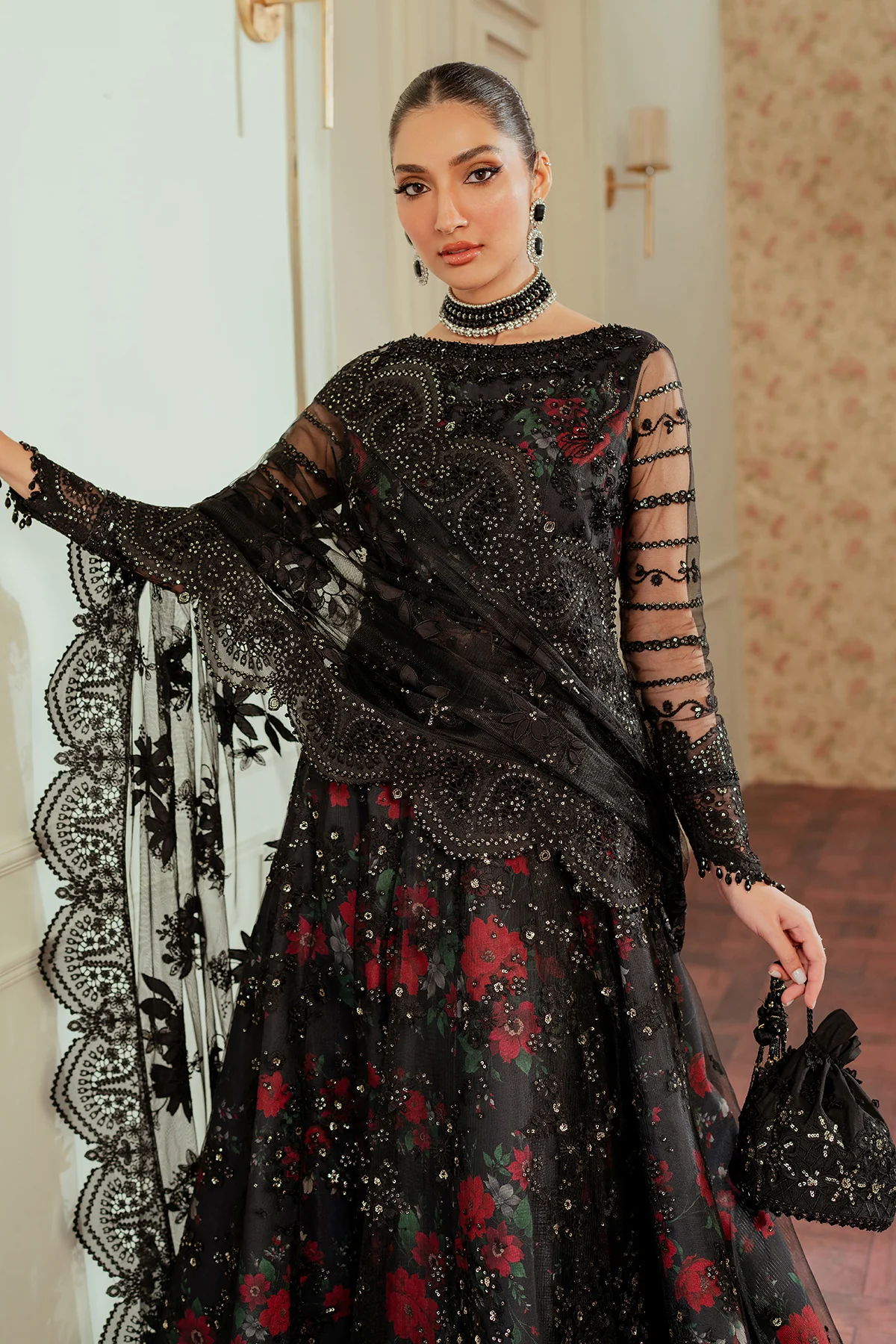 EMBROIDERED NET CH13-05 STITCHED - Image 6