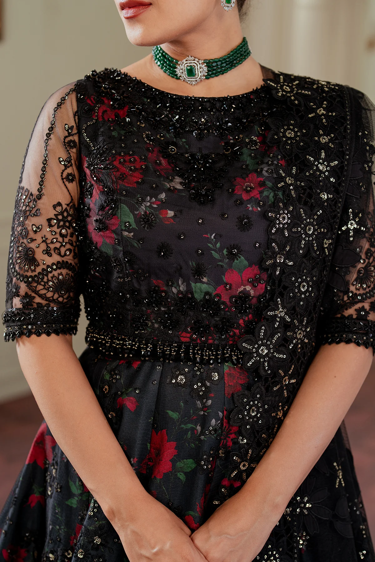 EMBROIDERED NET CH13-05 STITCHED - Image 8