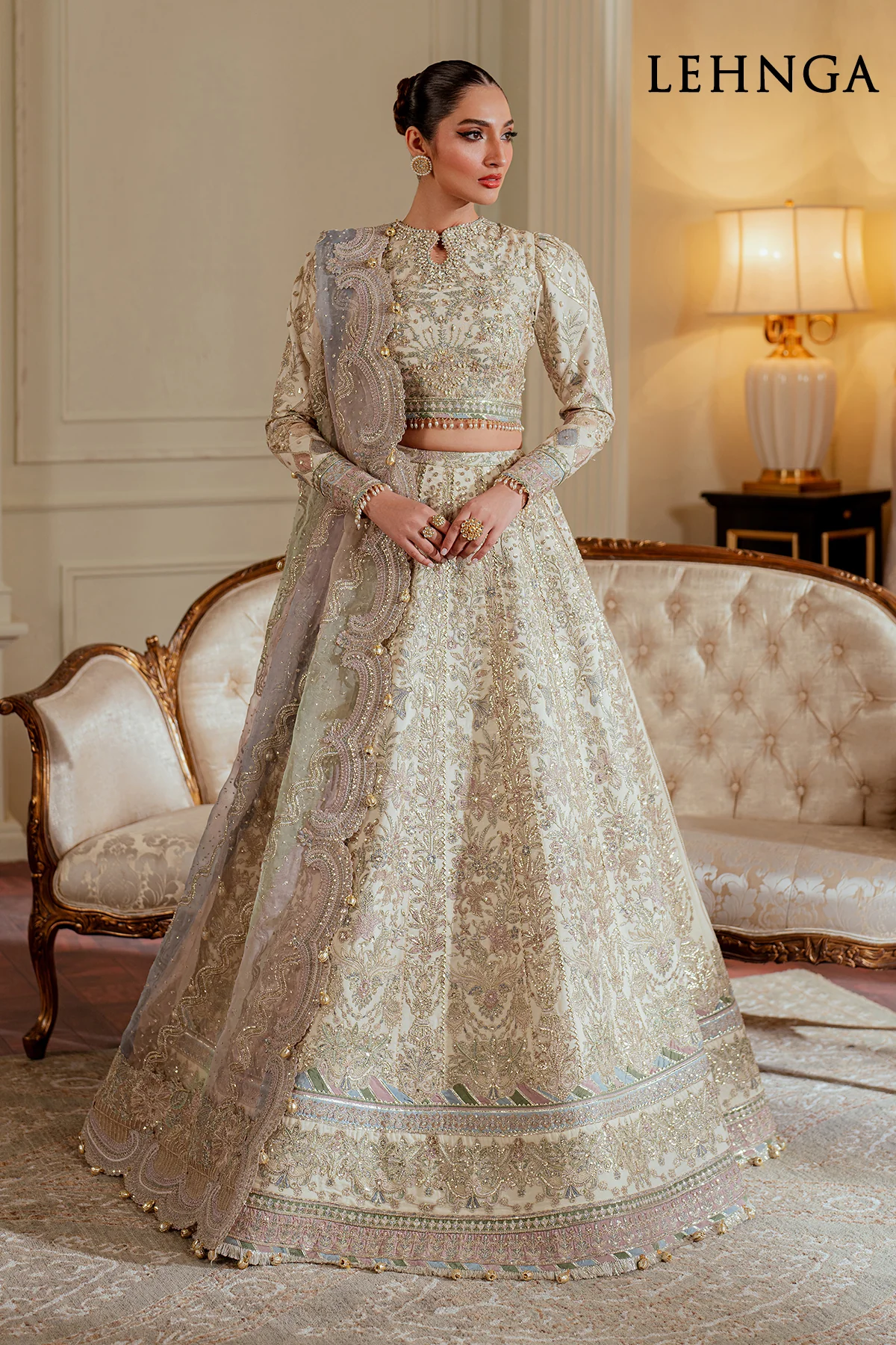 EMBROIDERED NET CH13-06 STITCHED - Image 2