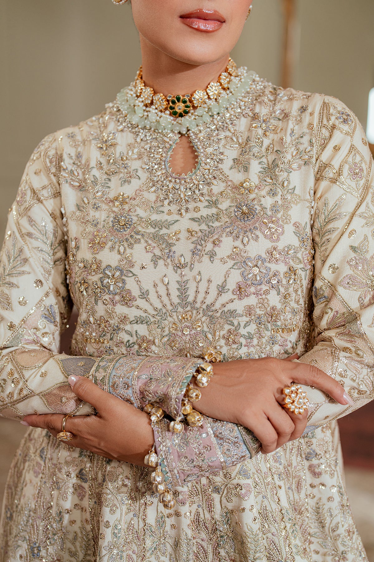 EMBROIDERED NET CH13-06 UNSTITCHED - Image 19