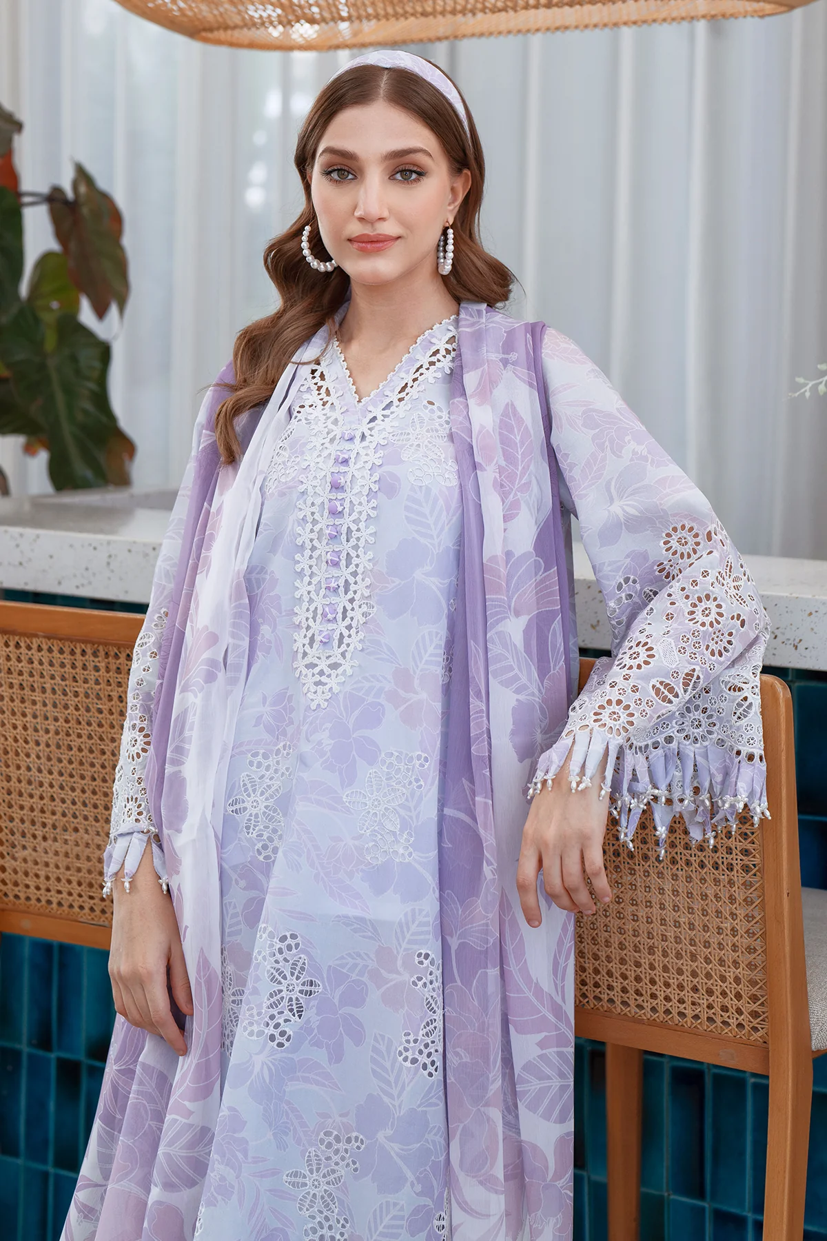 EMBROIDERED PRINTED LAWN SF-4073 - Image 3