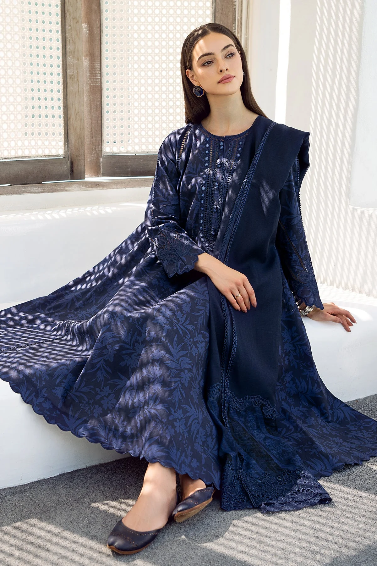 EMBROIDERED PRINTED LAWN SF-544 - Image 5