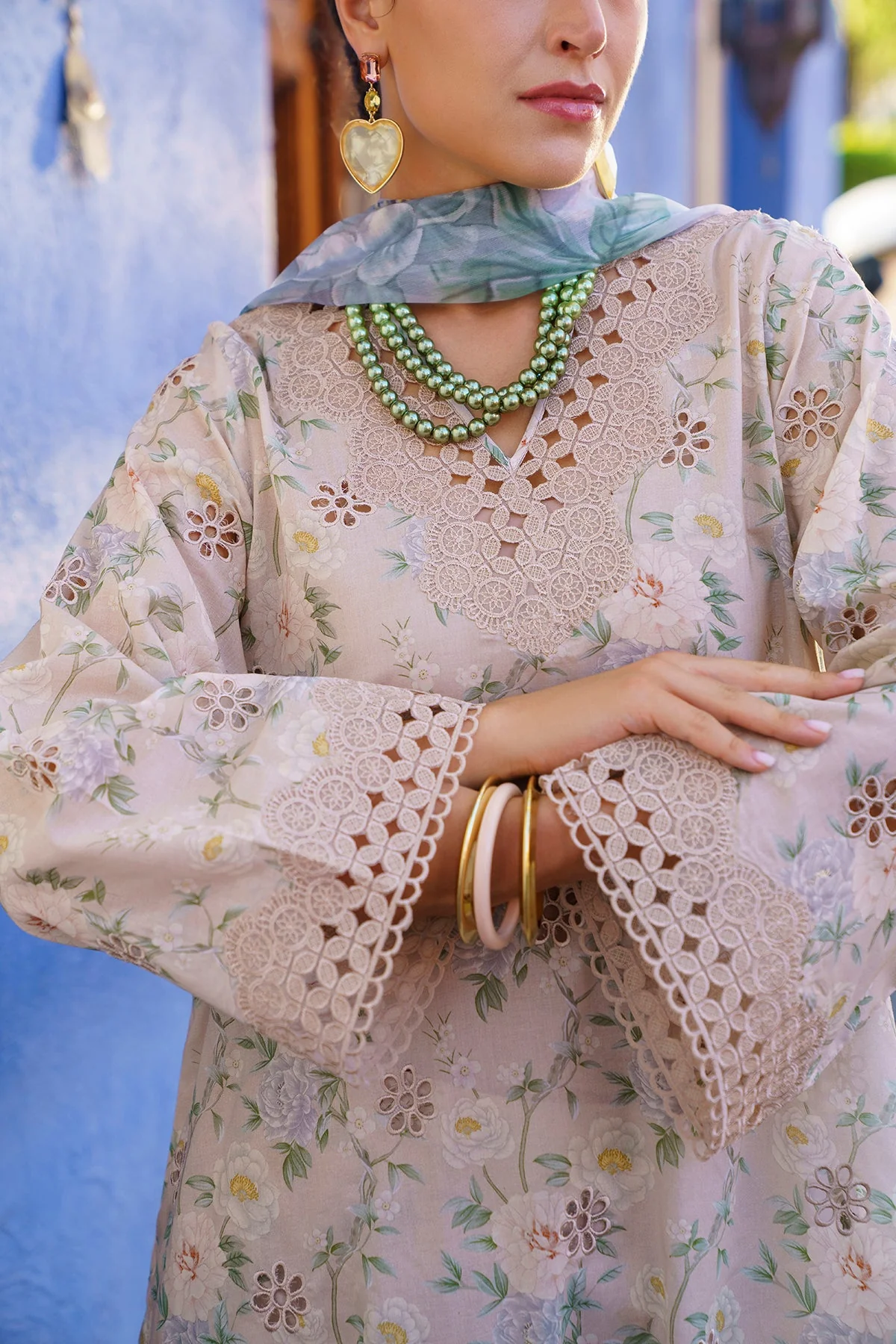 EMBROIDERED PRINTED LAWN SF-591 - Image 3