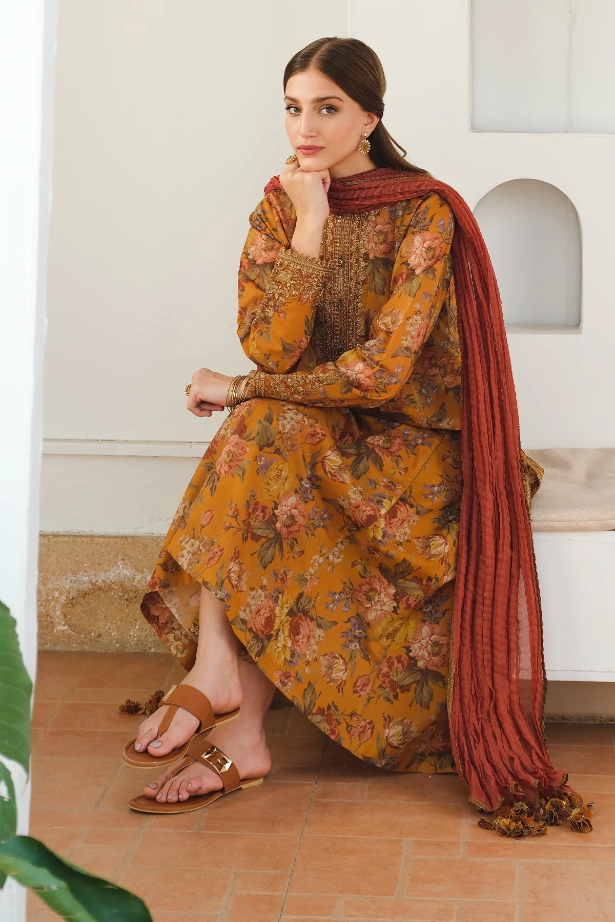 EMBROIDERED PRINTED LAWN SF-653 - Image 3