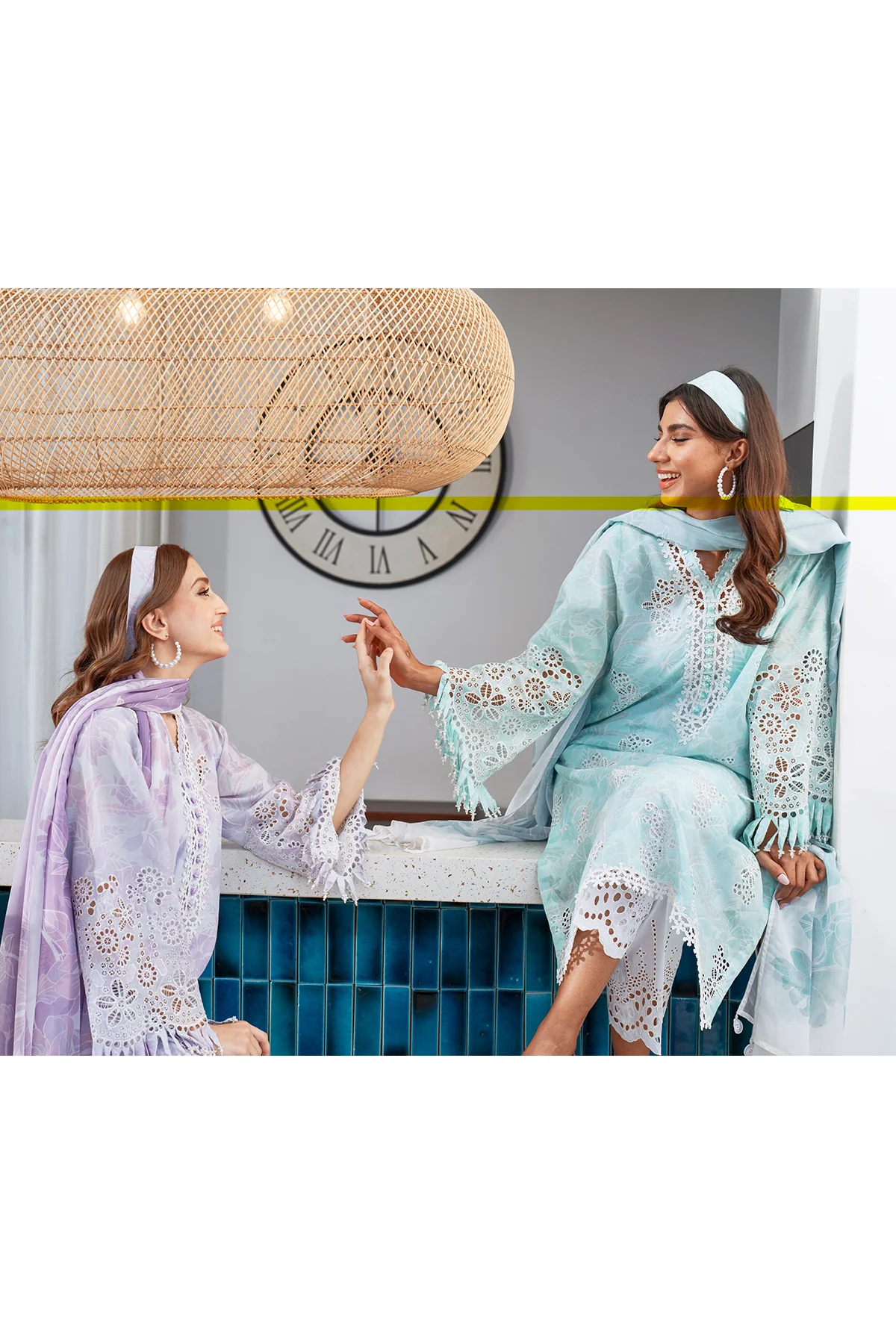 EMBROIDERED PRINTED LAWN UF-4074 - Image 8